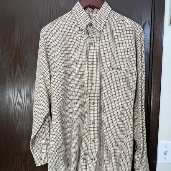 Viyella Checked Cotton/Merino Button Down Shirt - Medium - Picture 1 of 4